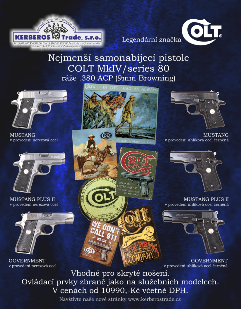 Novinky - Samonabíjecí pistole Colt